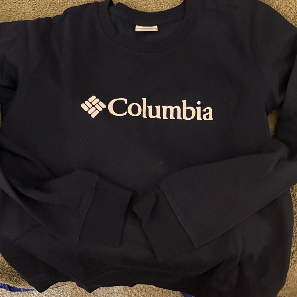 Columbia Women's Dark Blue Crew Neck Sweater